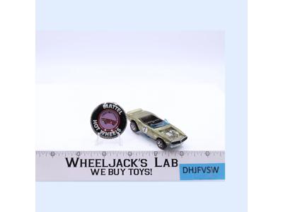 Light My Firebird Olive Green 1969 Mattel Hot Wheels Vintage Redline RL w Button