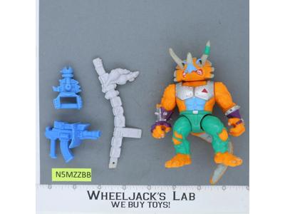 Triceraton 100% Complete Teenage Mutant Ninja Turtle TMNT Playmates 1990 Vintage