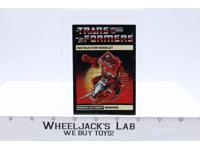 Ironhide Action Figure Instruction Manual Booklet 1984 G1 Transformers