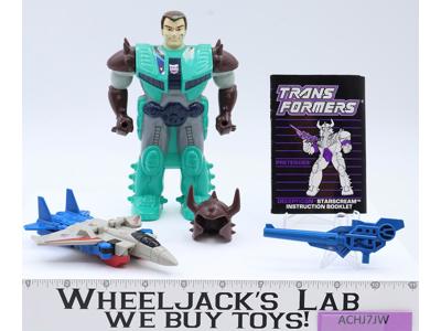 Starscream Pretender 100% Complete 1989 Vintage G1 Transformers Action Figure