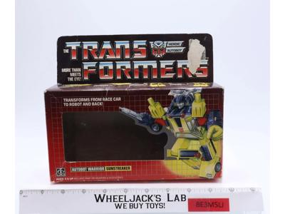 Sunstreaker BOX ONLY 1984 Action Figure Vintage Hasbro G1 Transformers