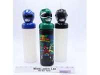 Lot of 3 Power Rangers Water Bottles 1994 Bandai Action Figures
