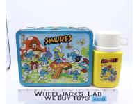 Smurfs Metal King-Seeley Thermos Division 1983 Lunchbox W/ Thermos Vintage