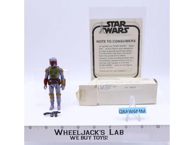 Boba Fett Complete Mail Away SW-D Baggie Star Wars 1979 Kenner Action Figure