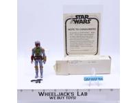 Boba Fett Complete Mail Away SW-D Baggie Star Wars 1979 Kenner Action Figure