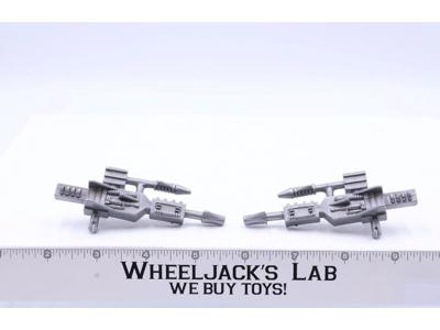 Lasor Bolt Guns SILVER PAIR He-Man Masters of the Universe MOTU Mattel