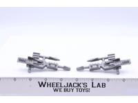 Lasor Bolt Guns SILVER PAIR He-Man Masters of the Universe MOTU Mattel