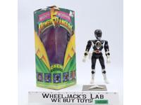 Zach Black Ranger Complete Mighty Morphin Power Rangers 1993 Bandai 8" Figure