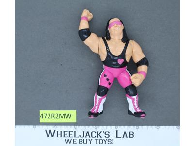 Bret Hart PINK HEART WWF WWE Hasbro Wrestling 1992 Titan Action Figure