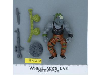 Rocksteady SOFT HEAD Complete Teenage Mutant Ninja Turtles TMNT Playmates 1988