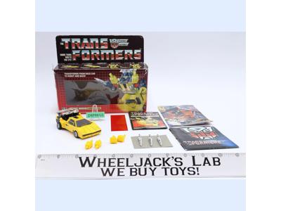 Sunstreaker w/BOX 100% Complete Vintage Hasbro G1 Transformers 1985 Figure