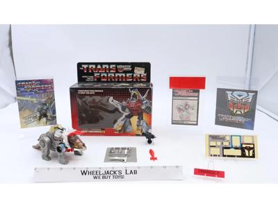 Slag W/BOX 100% Complete 1985 Vintage G1 Transformers Hasbro Action Figure
