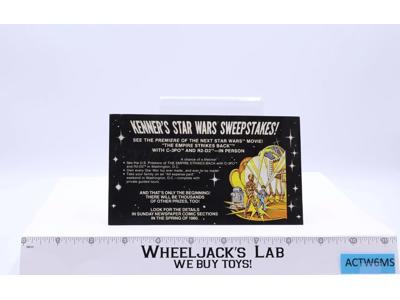 Sweepstakes Promo Paper Insert ORIGINAL Star Wars ESB 1979 Kenner