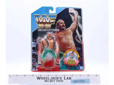 Jake the Snake Roberts Python Punch WWF Wrestling 1990 Hasbro NEW MOSC SEALED