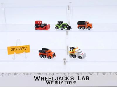 Lot of 5 Micro Machines Construction Farm Equipment 1980's Vintage Galoob