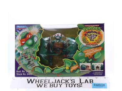 Hero Hatchin Michaelangelo Kowabunga Crackin Turtle Egg TMNT Playmates NEW MISB
