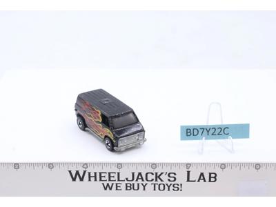 Super Van Black Flying Colors Blackwall 1974 1975 Mattel Vintage Hot Wheels