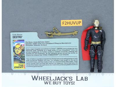 Destro V1 100% Complete G.I. Joe 1983 Hasbro Vintage Action Figure