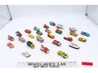 Lot of 26 Vintage Matchbox Assorted Cars Trucks Vehicles Lesney England 1960s
