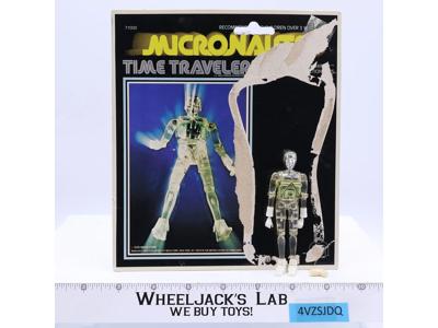 Clear Time Traveler Micronauts Mego with Card 1976 Vintage Action Figure