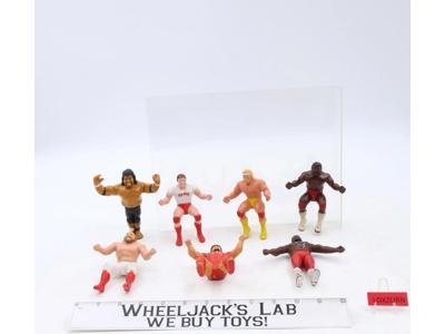 Lot of 7 LJN Thumb Wrestlers Titan Sports Wrestlers WWF 1985 Action Figures 4.5"