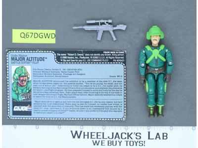 Major Altitude V1 100% Complete G.I. Joe 1991 Hasbro Vintage Action Figure