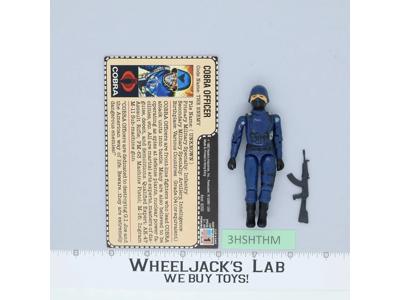 Cobra Officer V1 RED CARD BACK 100% Complete G.I. Joe 1982 Hasbro Vintage Figure