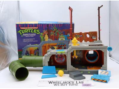Sewer Lair 100% Complete Teenage Mutant Ninja Turtles 1989 Playmates Playset