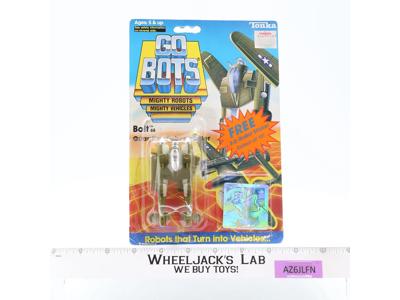 Bolt Robot Fighter W/CARD AND BUBBLE Mighty Robots 1985 Tonka Gobots Vintage NM