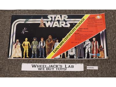 Early Bird Certificate Package Stand Star Wars 1977 Kenner Vintage