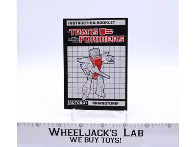 Brainstorm Action Figure Instruction Manual Booklet 1986 Hasbro G1 Transformers