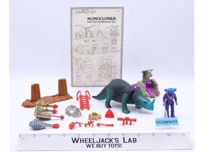Monoclonius W/ Mako 100% Complete Dino Riders 1989 Tyco Vintage Action Figure