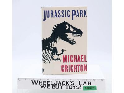 Jurassic Park by Michael Crichton 1990 Knopf Large Print Hardcover Book