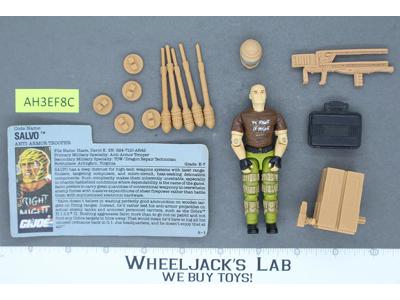 Salvo V1 100% Complete G.I. Joe 1990 Hasbro Vintage Action Figure