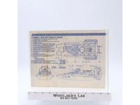 Cobra Water Moccasin 1984 ORIGINAL Instructions / Blueprints G.I. Joe Vehicle