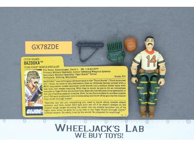 Bazooka V2 Tiger Force 100% Complete G.I. Joe 1988 Hasbro Vintage Action Figure