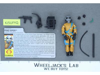Frag Viper V1 100% Complete 1989 G.I. Joe Hasbro Vintage Action Figure