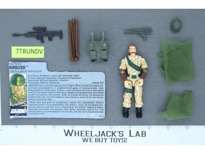 Ambush V1 100% Complete 1990 G.I. Joe Hasbro Vintage Action Figure