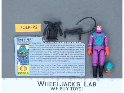 Toxo-Viper V1 100% Complete G.I. Joe 1988 Hasbro Vintage Action Figure