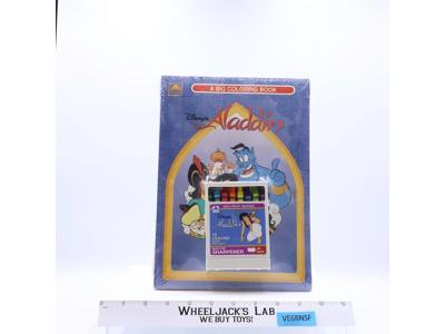 Aladdin A Big Coloring Book 2-Pack W/ Crayons 1992 Golden Disney NEW SEALED