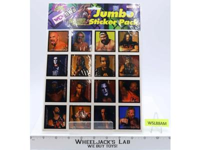 WCW/NWO 16 Jumbo Sticker Pack MOSC NEW 1998 Vintage