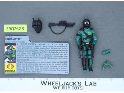 Night-Viper V1 100% Complete 1989 G.I. Joe Hasbro Vintage Action Figure