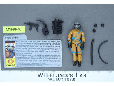 Frag Viper V1 100% Complete 1989 G.I. Joe Hasbro Vintage Action Figure