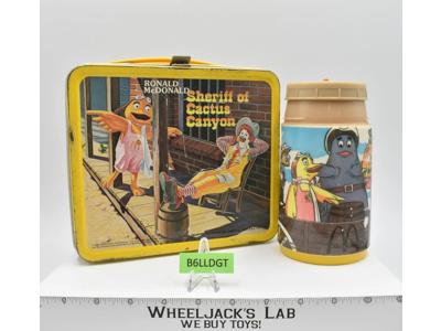 Ronald McDonald Sheriff of Cactus Canyon W/Thermos 1982 Aladdin Industries