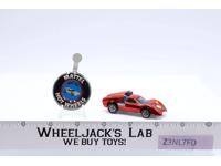 Ford J-Car Red 1967 1968 Mattel Hot Wheels Vintage Redline RL w/ Button