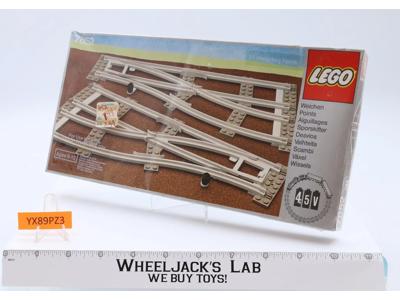 #7852 4.5V Left & Right Points Train Crossing 1980 Lego NEW MISB SEALED