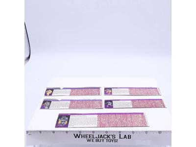 Menasor Lot of 5 Action Figure Tech Specs 1986 Vintage Hasbro G1 Transformers