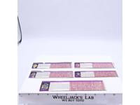 Menasor Lot of 5 Action Figure Tech Specs 1986 Vintage Hasbro G1 Transformers