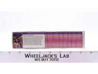 Rumble Action Figure Tech Spec 1984 Vintage Hasbro G1 Transformers