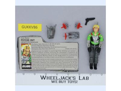 Psyche-Out V1 100% Complete G.I. Joe 1987 Hasbro Vintage Action Figure